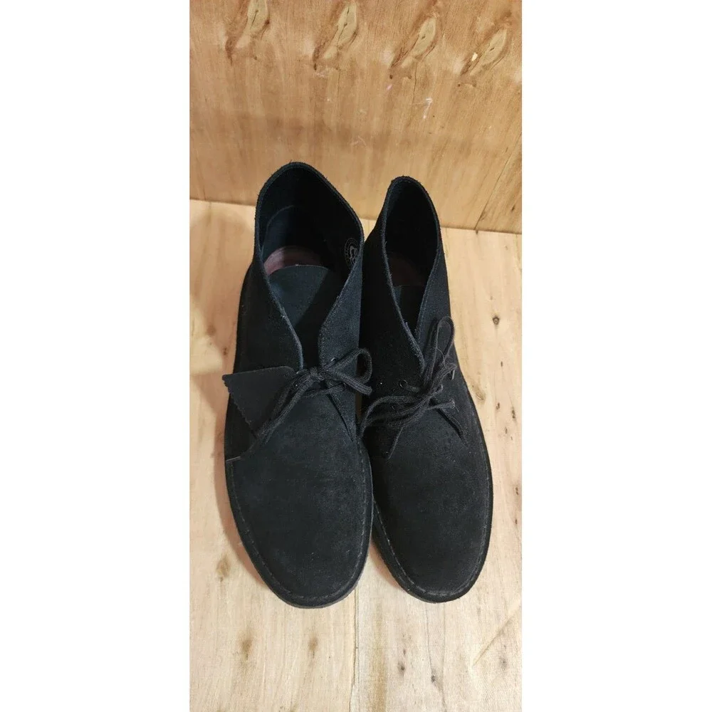 Clarks Originals Men’s Desert Boots Evo Black Suede Size 10.5M